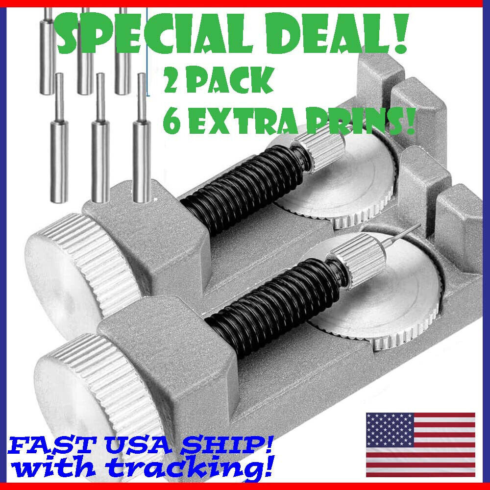 Metal Adjustable Watch Band Strap Bracelet Link Pin Remover Repair Tool Kit US