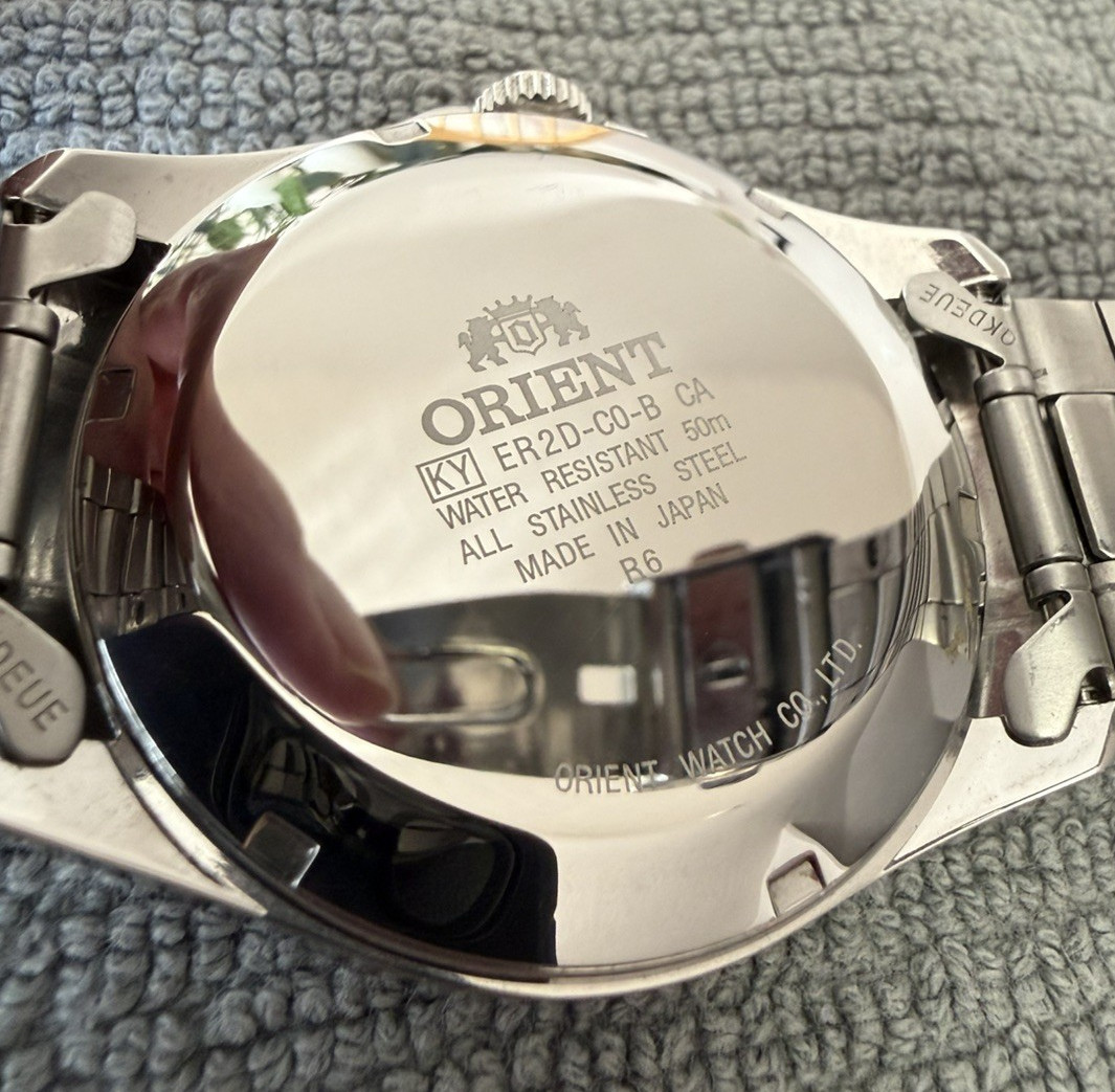 ORIENT ER2D-C0-B “Wingman” Automatic Pilot Watch – Rare – Original Steel Bracele