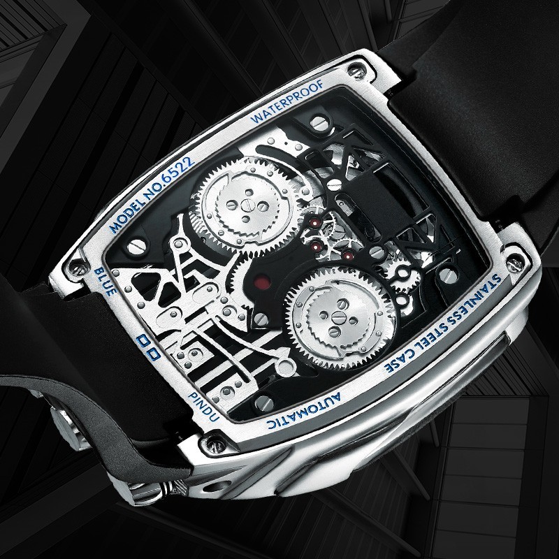 2024 PINDU Men’s Engine Cool Automatic Mechanical Watch Piston Design Trend