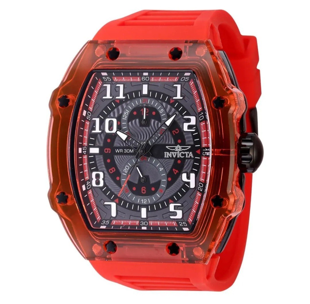 Invicta Racing Cyclone 48720 Men’s Red Quartz Watch 48.5mm NEW