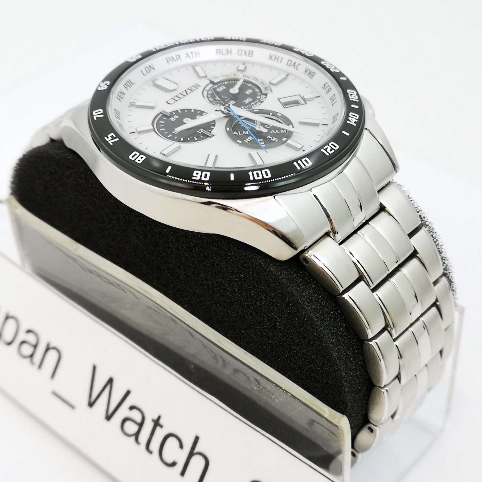 CITIZEN Collection Eco-Drive CB5874-90A White Solar Radio Men’s Watch New in Box