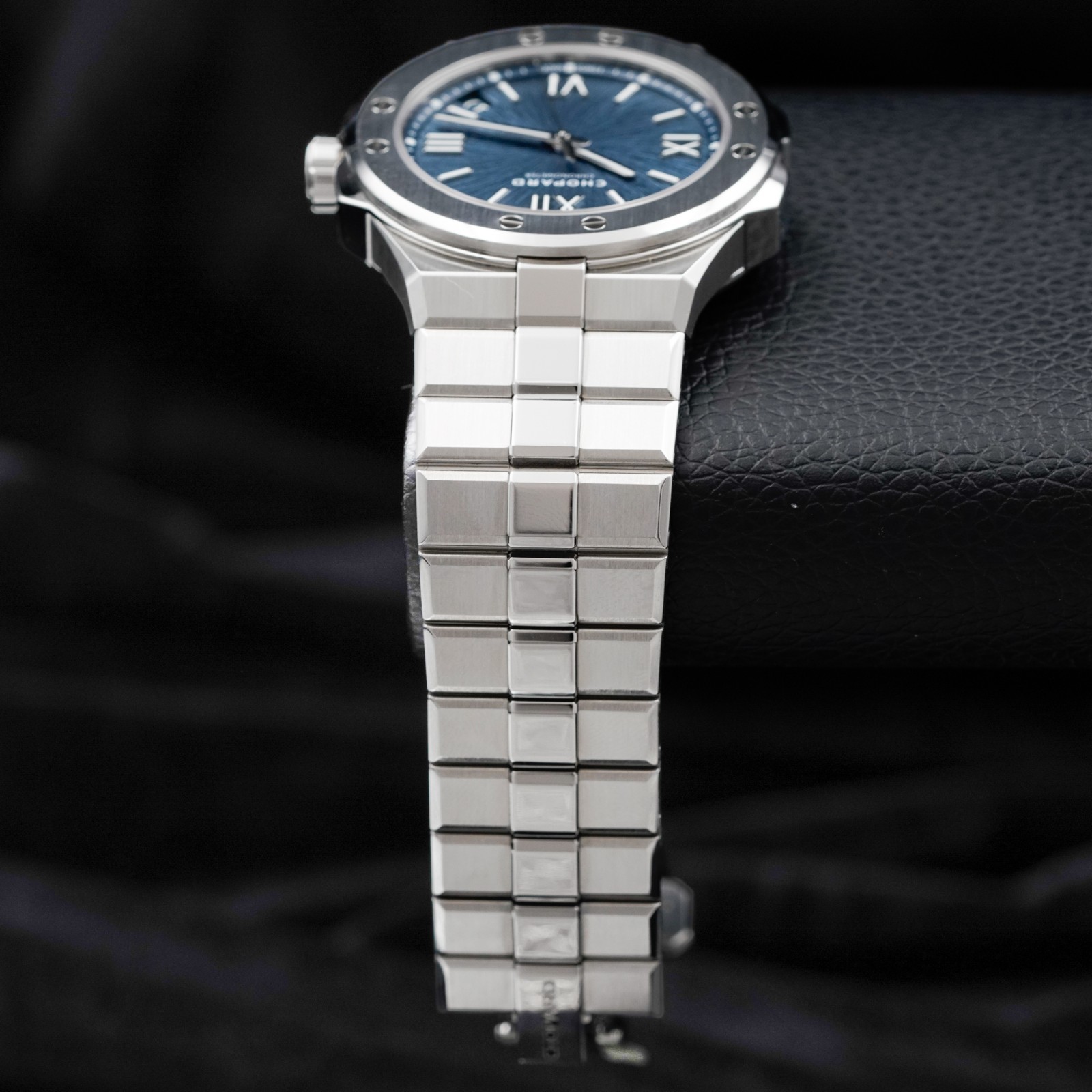 2025 Chopard Alpine Eagle Blue Large Ref. 298600-3001 Box and Papers