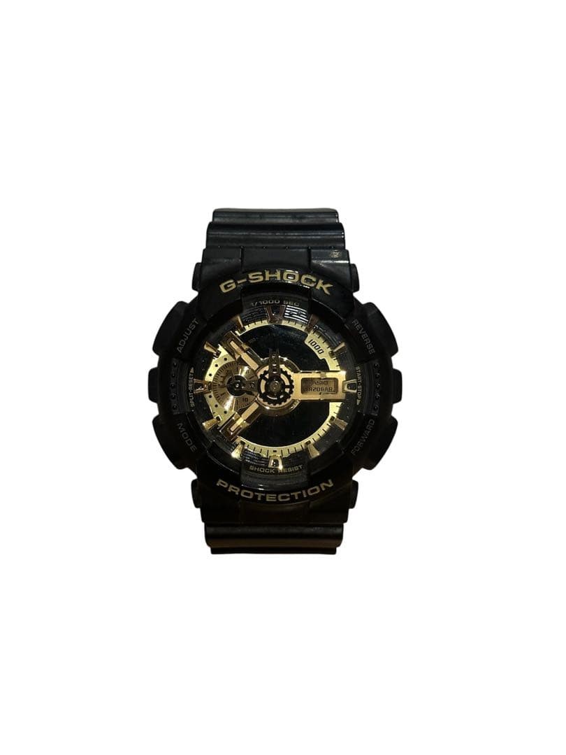 CASIO G-SHOCK Black and Gold Watch (Main Unit)