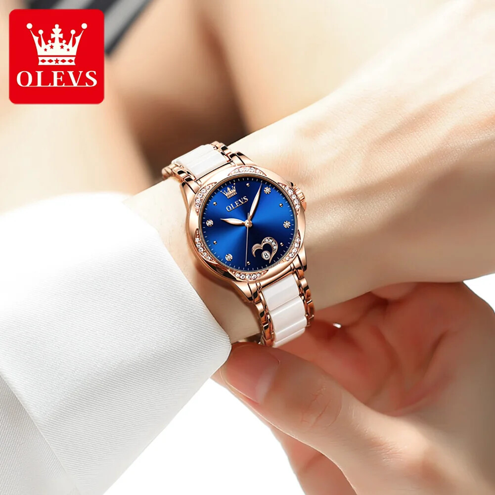 OLEVS Waterproof Luminous Diamonds Dials Automatic Mechanical Watch Women’s
