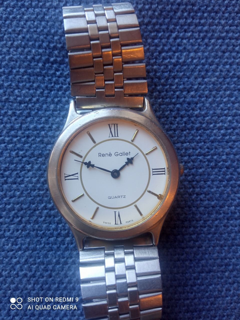 Rene Gallet Men’s Wristwatch – Classic Design with bracelet