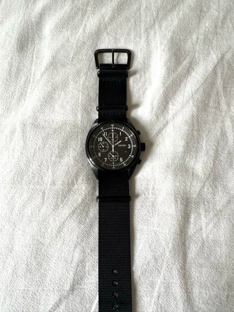 Nonnative Seiko Chronograph Quartz Watch Not Working 23cm 9.06in Rare Japan