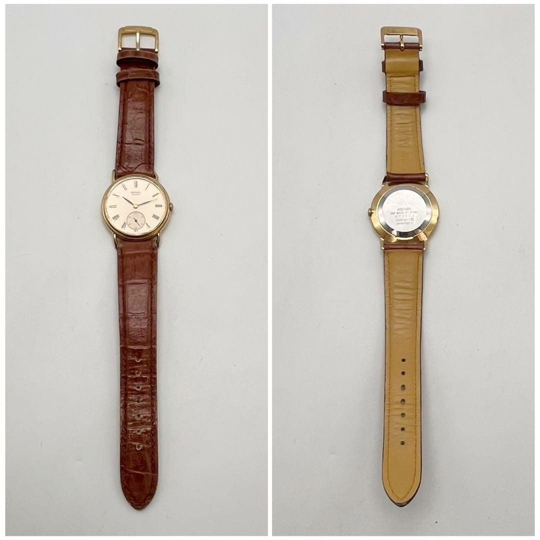 Seiko Gold Small Second Quartz Watch 2628-0010 Mens wrist 16.0cm/6.3in