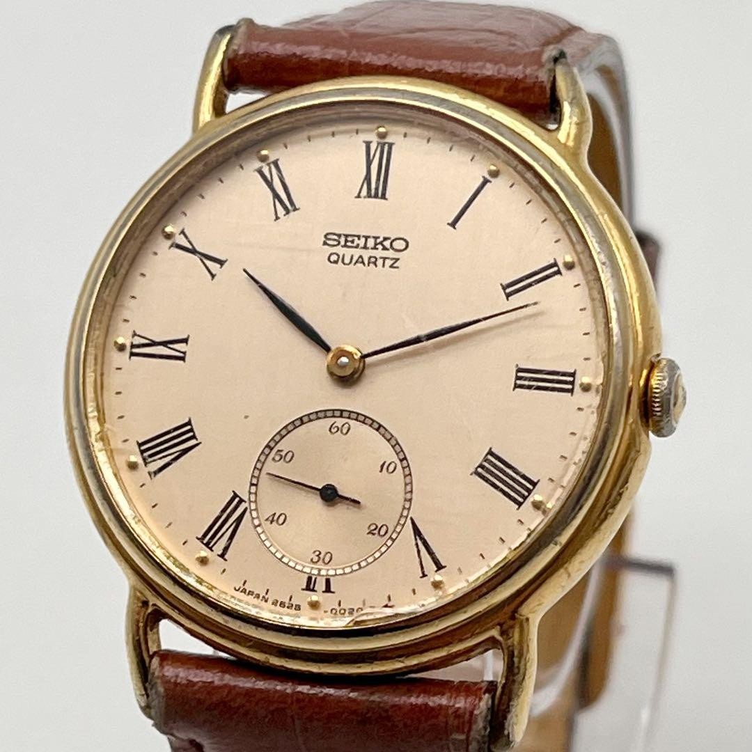 Seiko Gold Small Second Quartz Watch 2628-0010 Mens wrist 16.0cm/6.3in