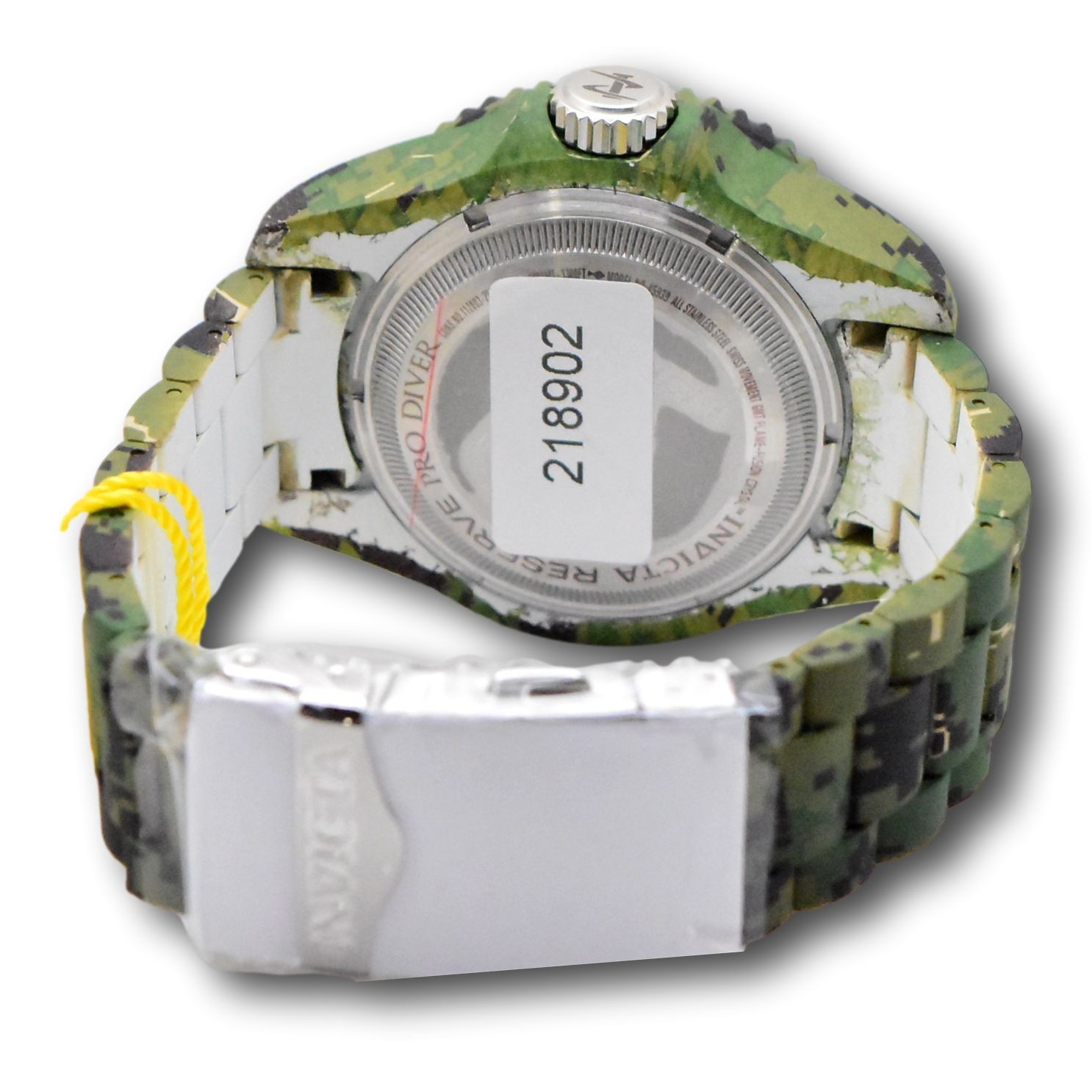 Invicta Hydromax Dark Green Camo Hydroplated Men’s 52mm Swiss Quartz Watch 45939