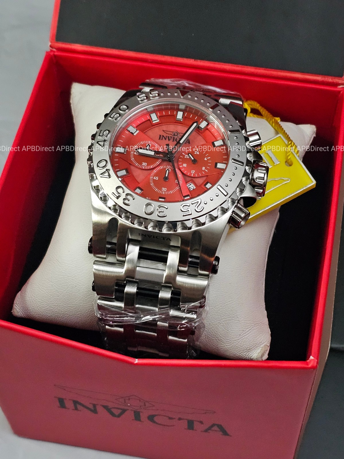 Invicta – CHAOS – Coalition Forces Silver Red – 50mm Chronograph Mens Watch