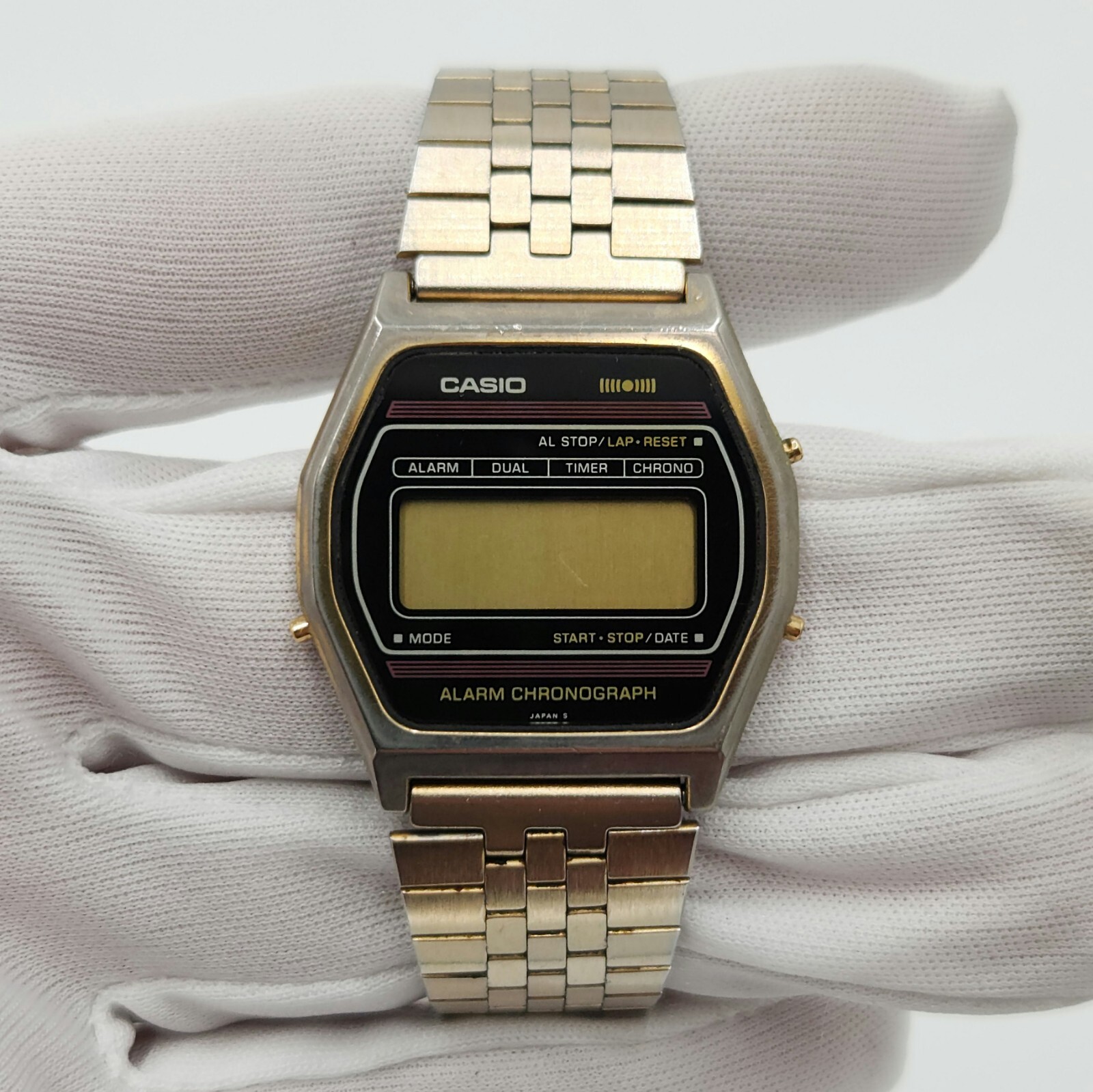 Casio SA-50G Vintage Alarm Chronograph Quartz Slim Watch – FOR PARTS / REPAIR