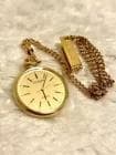 New Citizen Pocket Watch Gold with Chain New Battery Installed