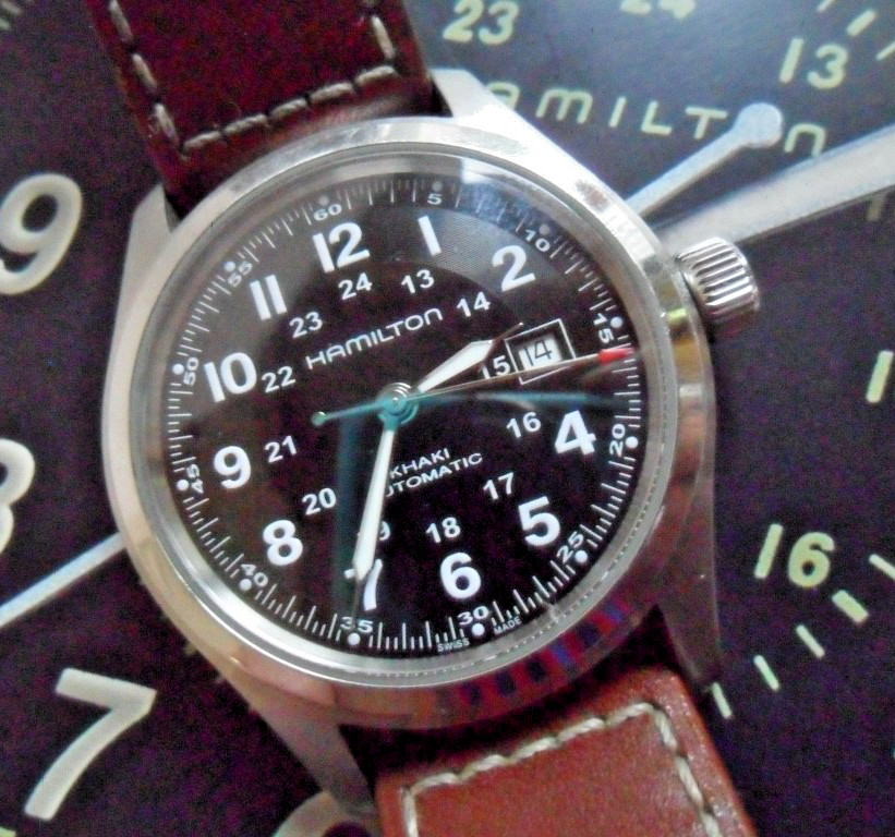 S/S Men’s Hamilton Khaki 24 Hour Military 25 Jewel Swiss Automatic Watch H706050