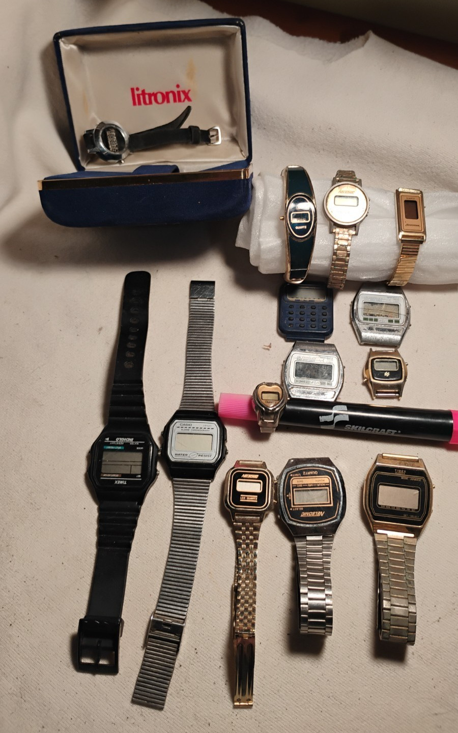 Vintage LCD PARTS Watches -Multiple Brands PARTS Only