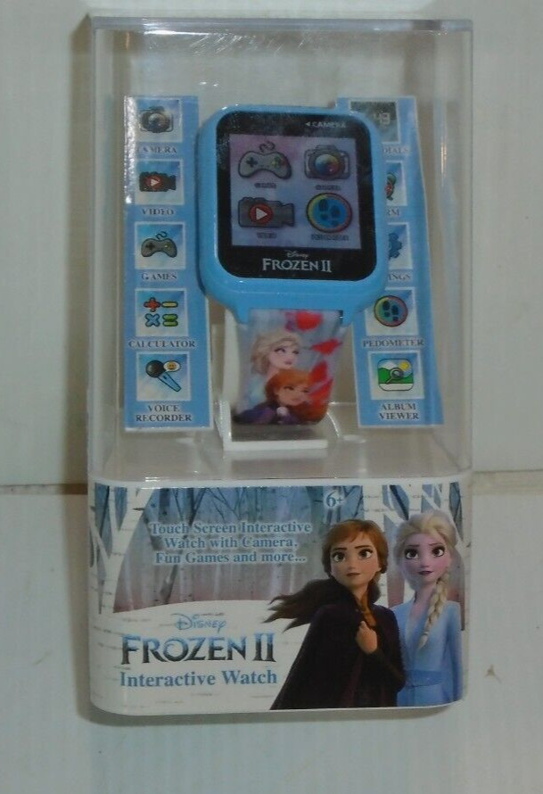 Disney Frozen 2 Interactive Games Kids Smart Watch Blue Camera Video Pedometer