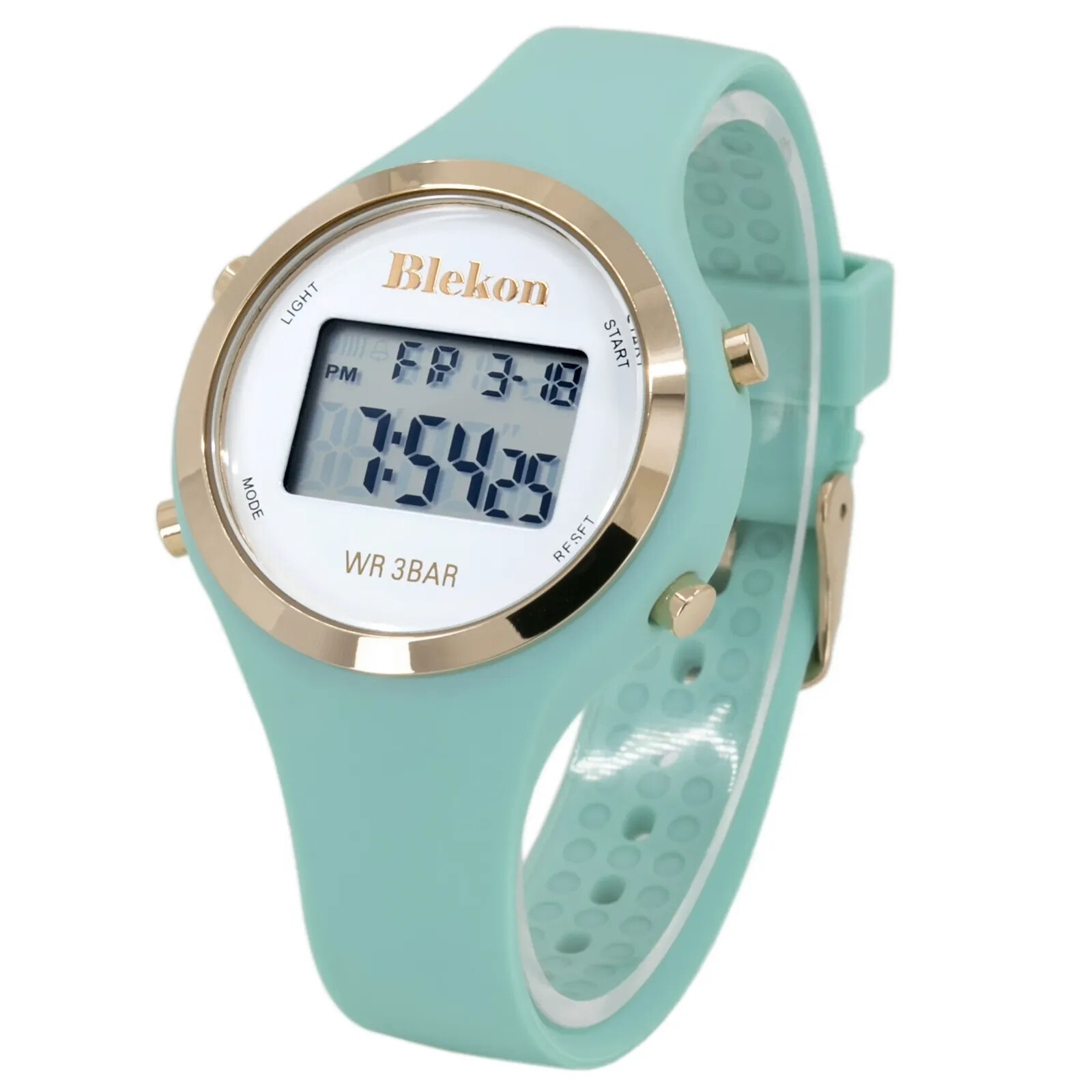 Blekon Women’s Digital Sports Watch LED Light-Up, 3ATM Water-Resistant Alarm