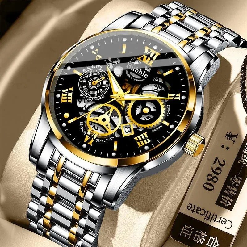 UTHAI Watch For Men Trendy High end Light Luxury Versatile Quartz Wristwatches W