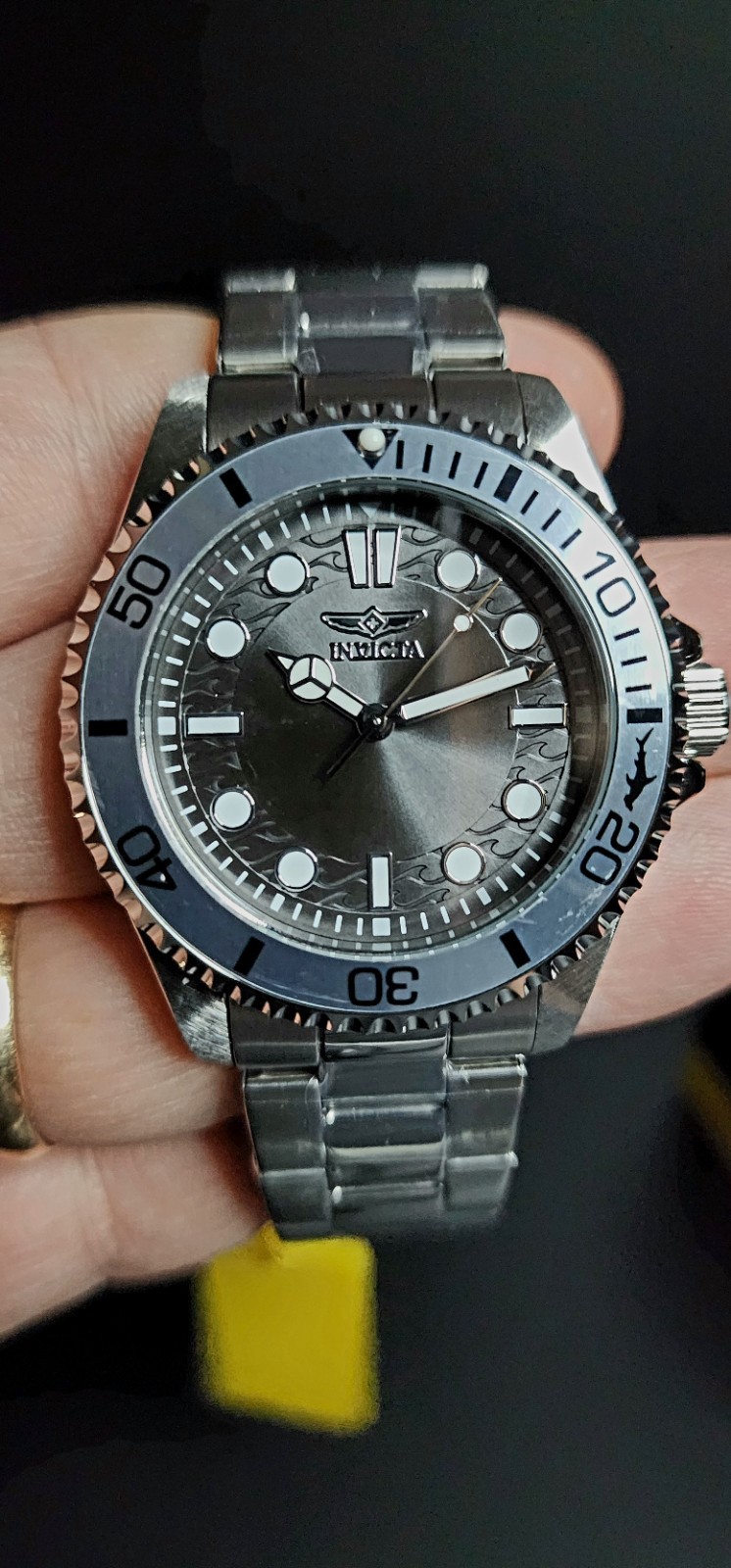 NEW Invicta Charcoal/Silver Pro Diver 43mm Watch FREE GIFTS & SAME DAY SHIPPING