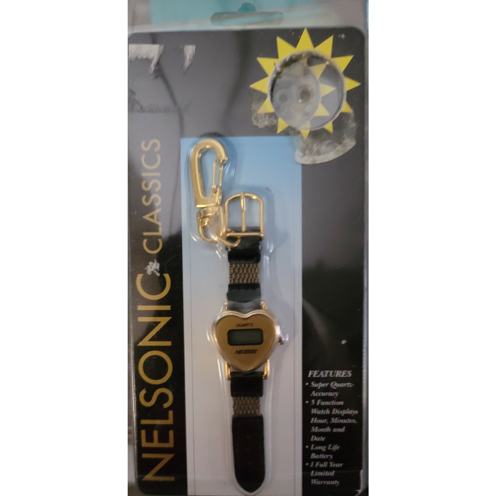 Nelsonic Classics Keychain Quartz 5 Function Watch Display Heart Special Offer