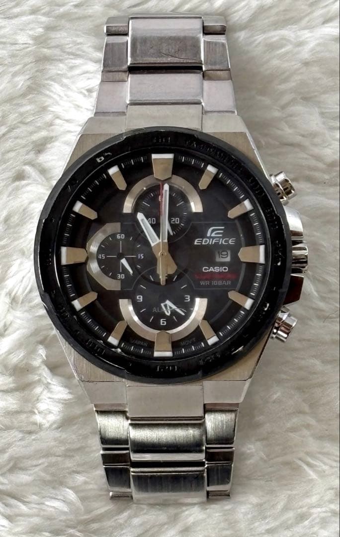 Casio Edifice EFR-541SBDB-1AJF Solar Chronograph Black Mens Watch Japan