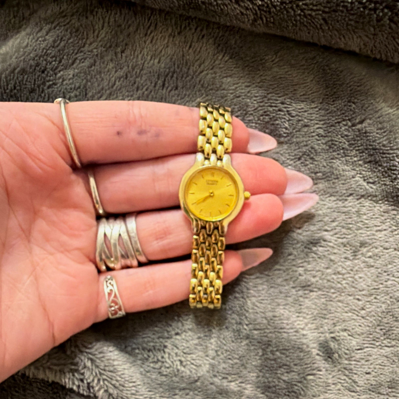 Citizen Quartz Women’s Gold Tone Analog Quartz Bracelet Dress Wristwatch