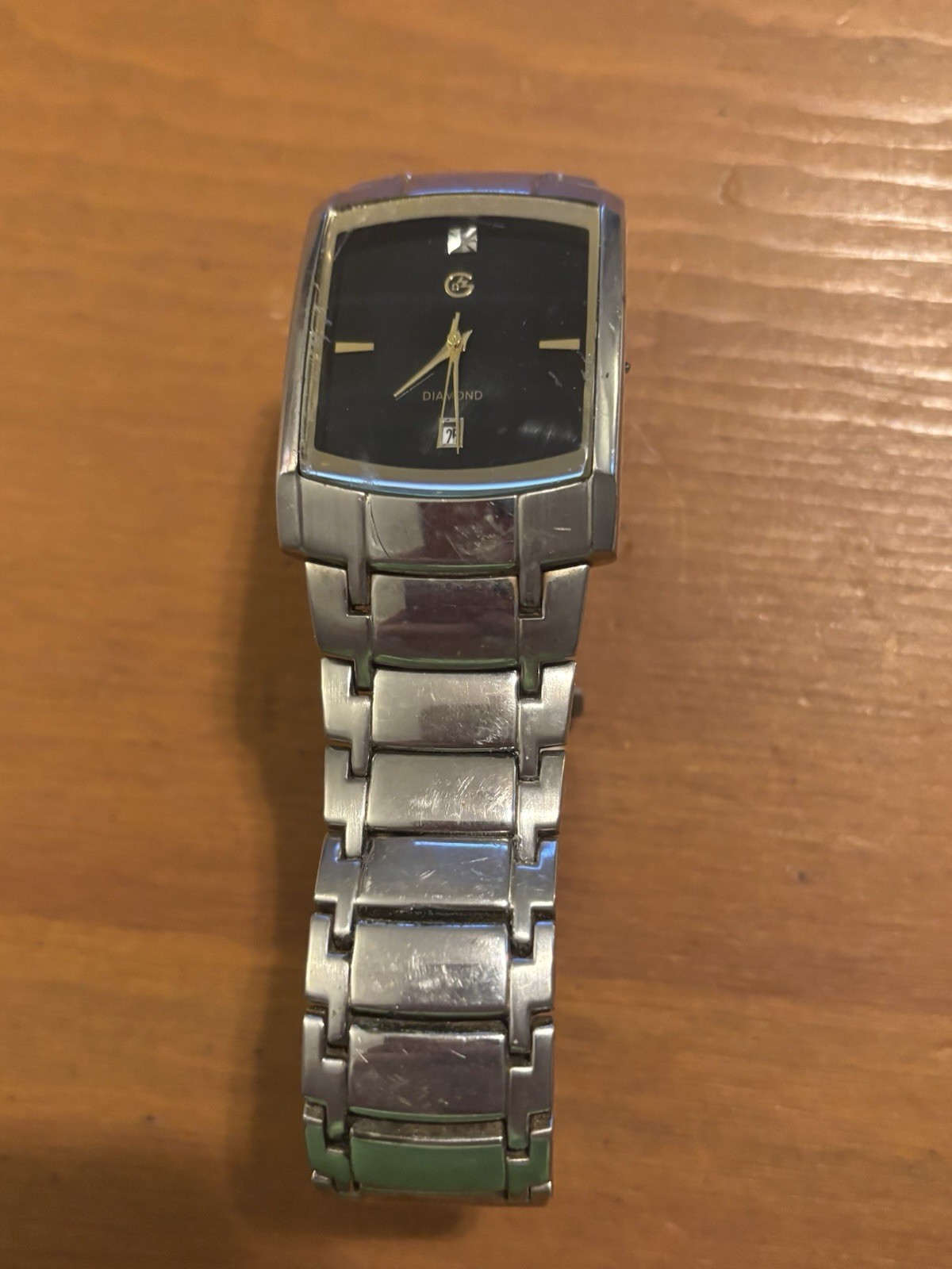 George Men’s Silver Case with Silver Bracelet Watch FMDGE 406 Used EX FS