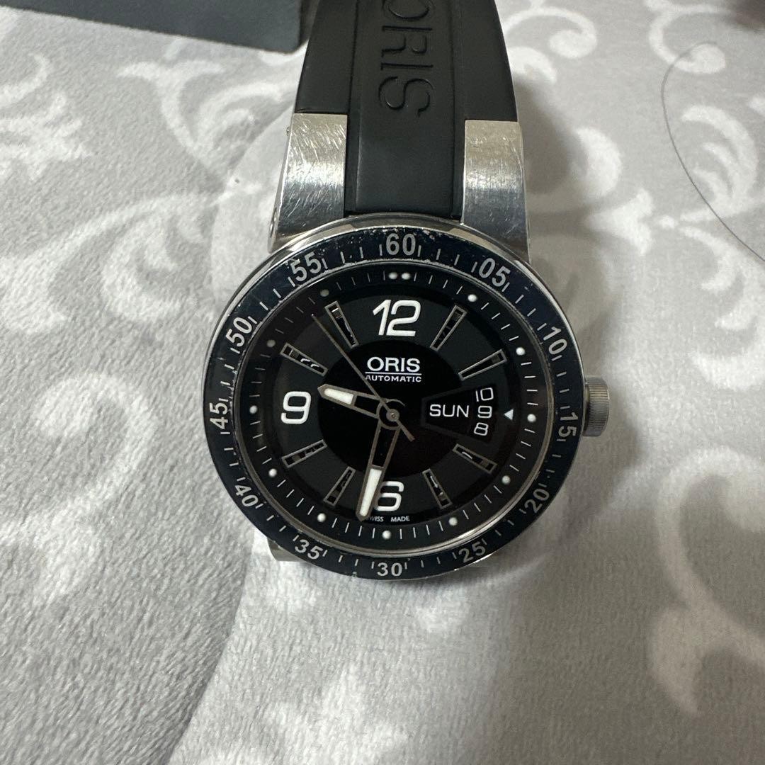 ORIS Williams F1 Team Day Date Automatic Black Dial Rubber Men’s Sport Watch