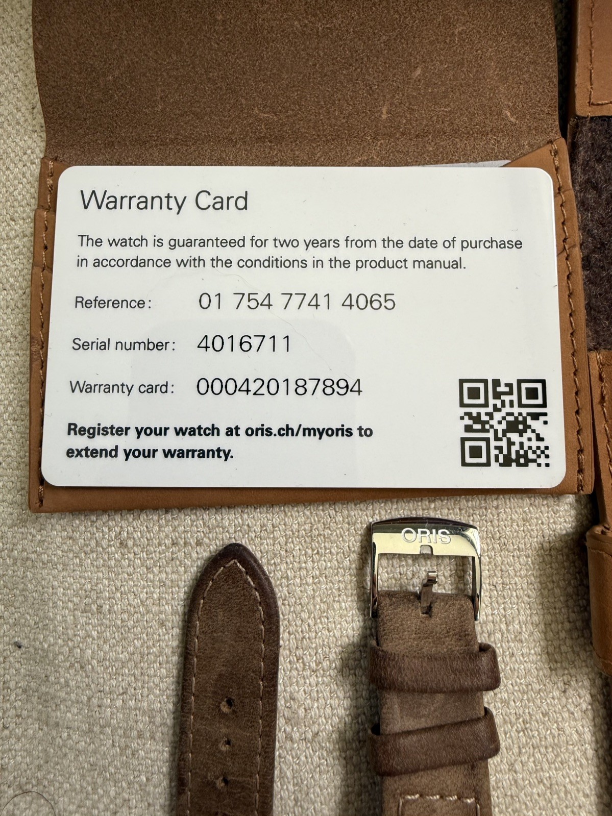 [w/Box, Paper] ORIS Big Crown Pointer Date 7741 Ink Blue Auto Leather Band Watch