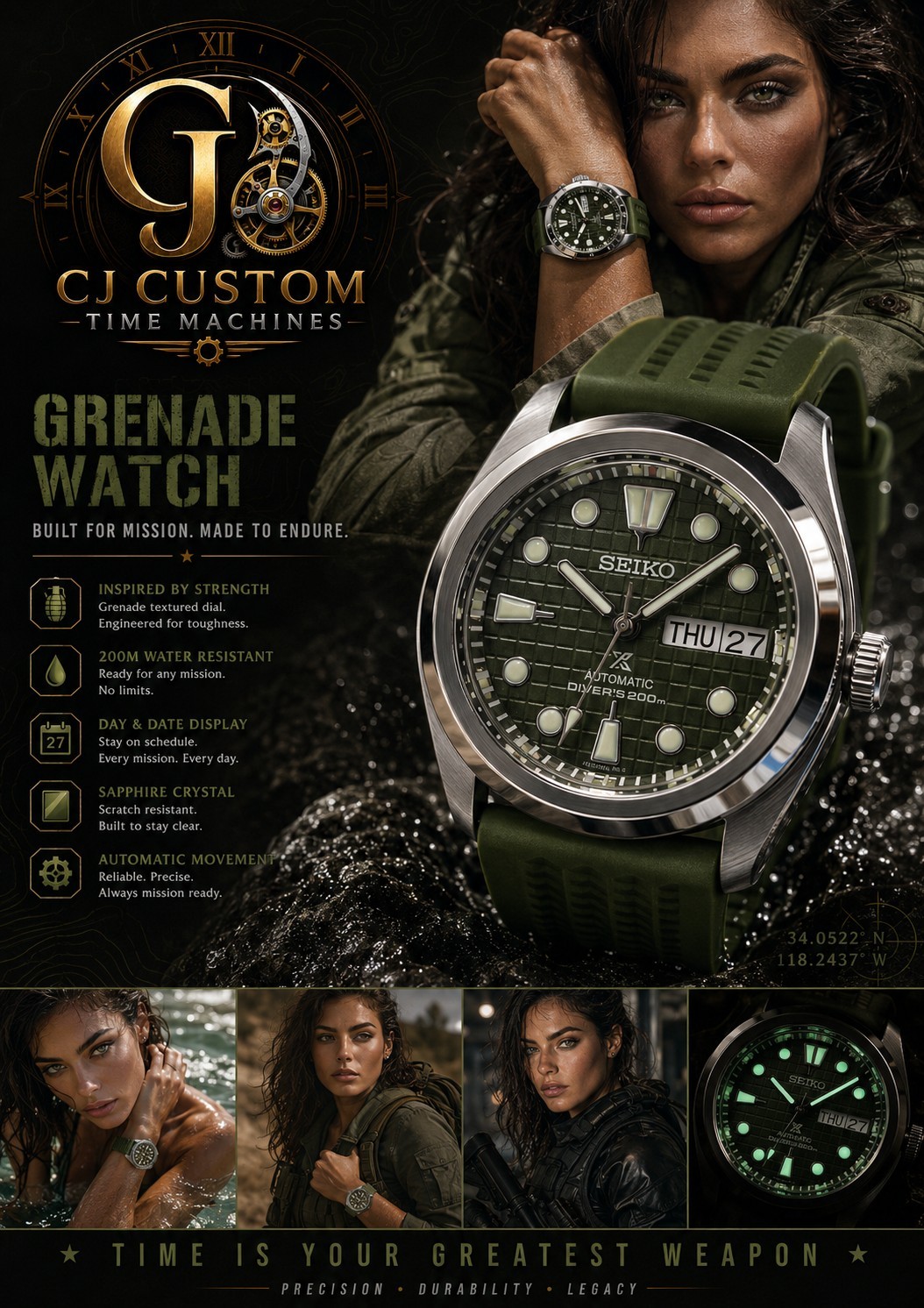 CJ CUSTOM GRENADE DIVER WR20ATM