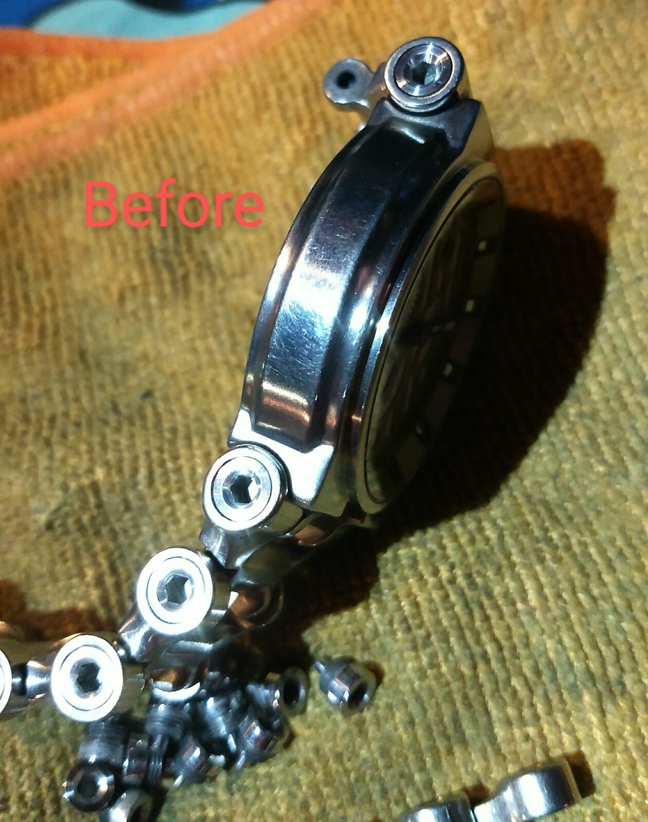 Oakley Hollowpoint/Minute Machine-Titanium Polish Services/Restore finish Watch!