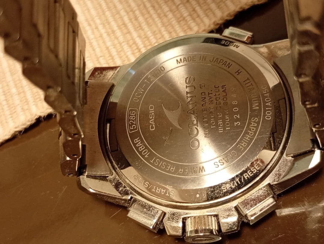 Casio OCW-T2000-7AJF Oceanus Watch Titanium 43mm White Japan Wristwatch JP