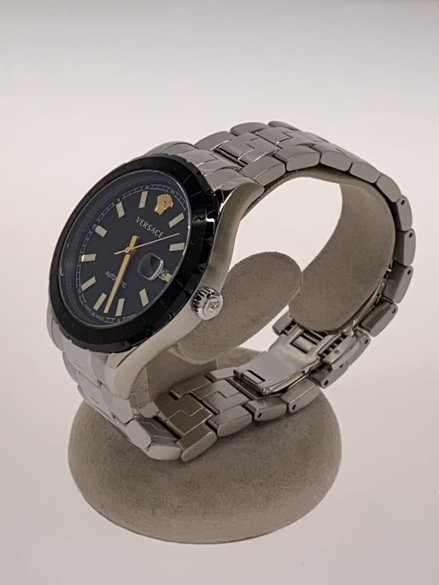 [B1S] Versace VEZI Black Dial Stainless Steel Automatic Men’s Watch [g4v]