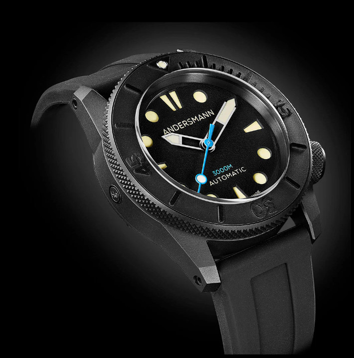 Andersmann Deep Ocean Black Titanium 3000 mt diver Brand New 2 years warranty