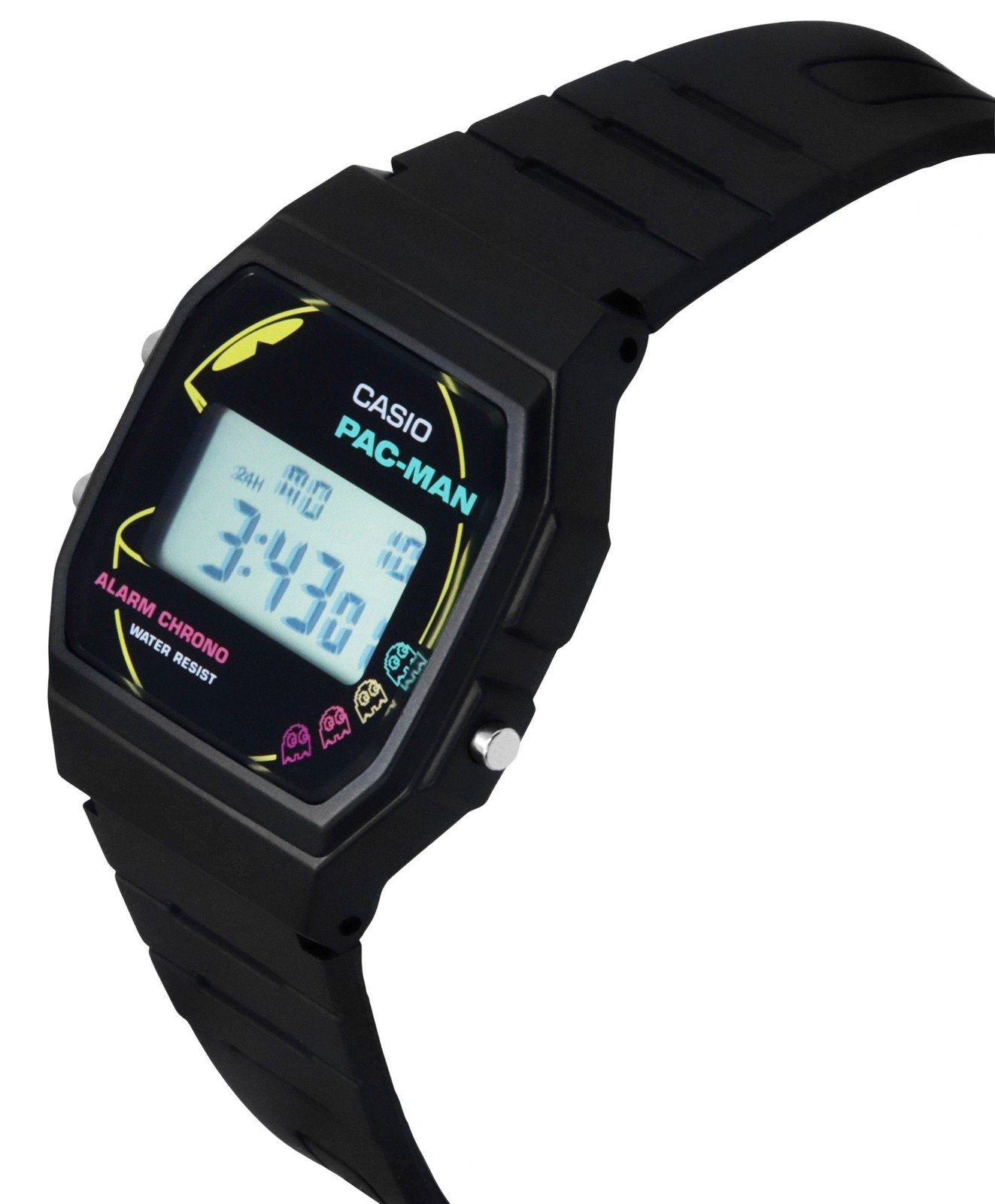 Casio Digital PAC-MAN Collaboration Alarm Chrono Quartz F-91WPC-1A Unisex Watch
