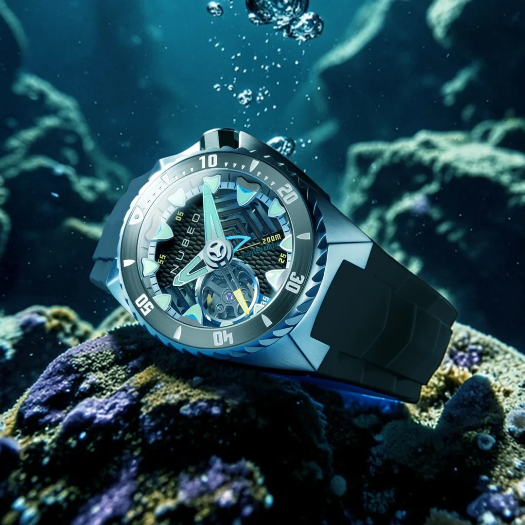 NUBEO MEGALODON AUTOMATIC LIMITED EDITION Ocean Abyss NB-6136-06