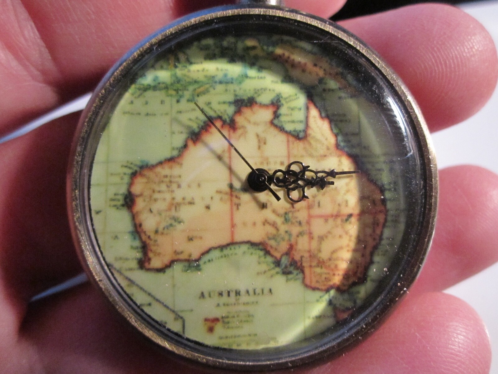 AUSTRALIA THEM MAP POCKET WATCH TK-4
