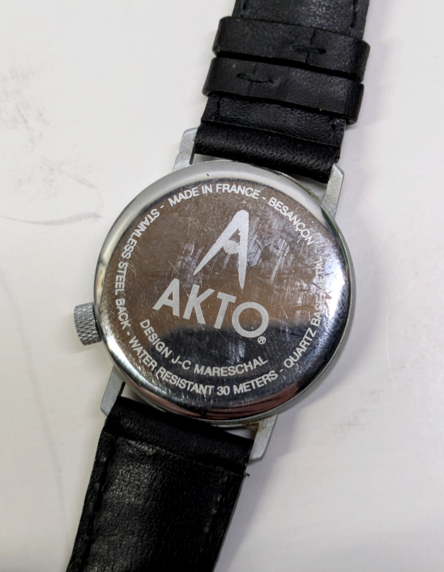 Rare Akteo J.C. Mareschal Computer Science Animated Watch – Black, Serviced