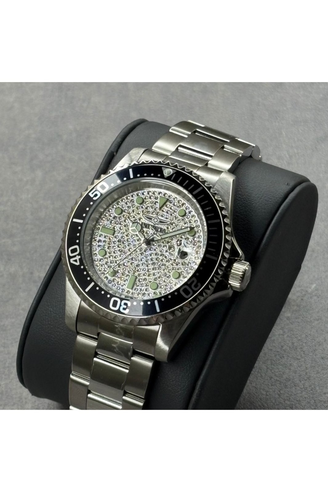 🔥 Invicta Pro Diver Men’s Watch 40mm Steel Austrian Pavé Crystal Dial 50286 🔥