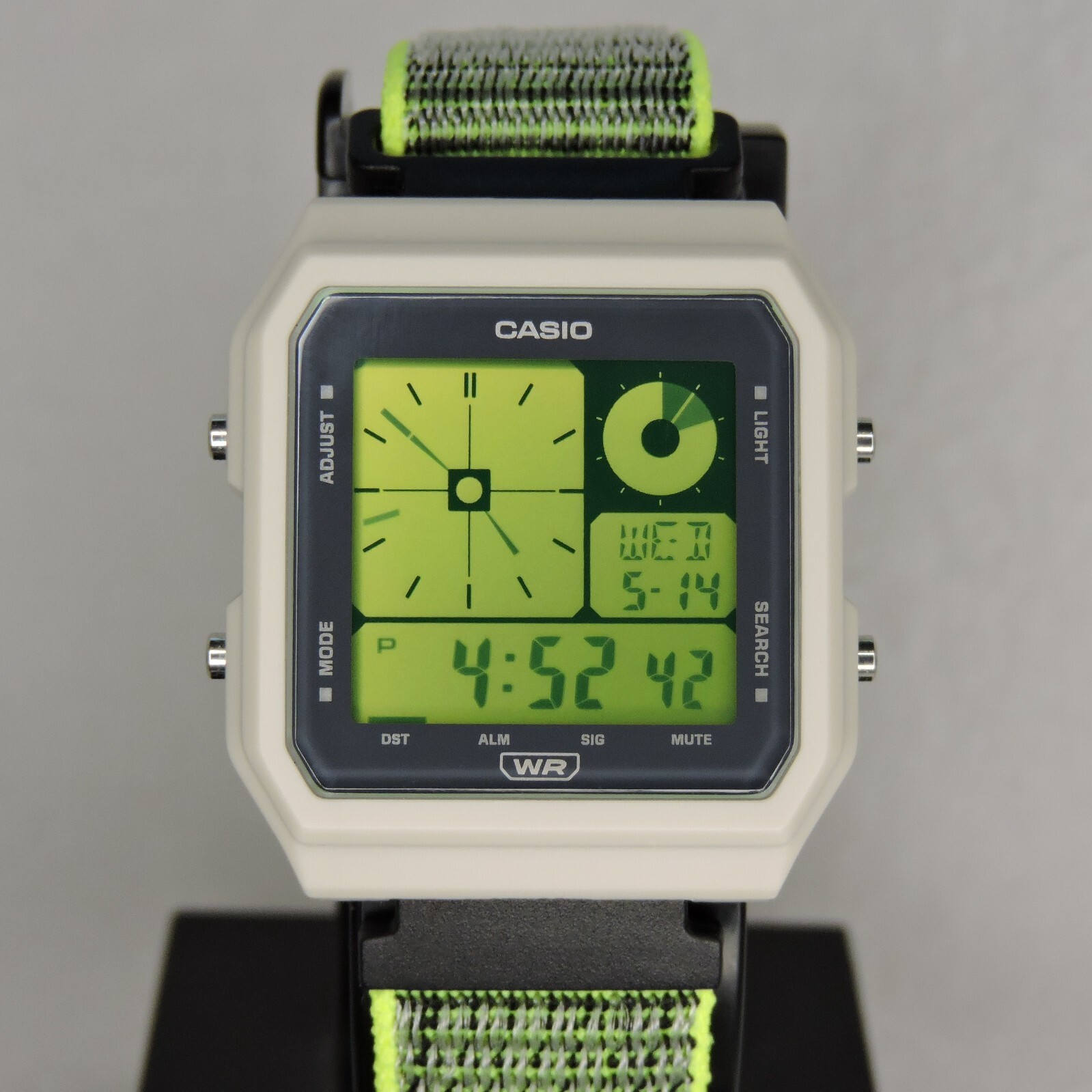 Custom Casio LF-20W – Color mod + Custom band – Neon Yellow