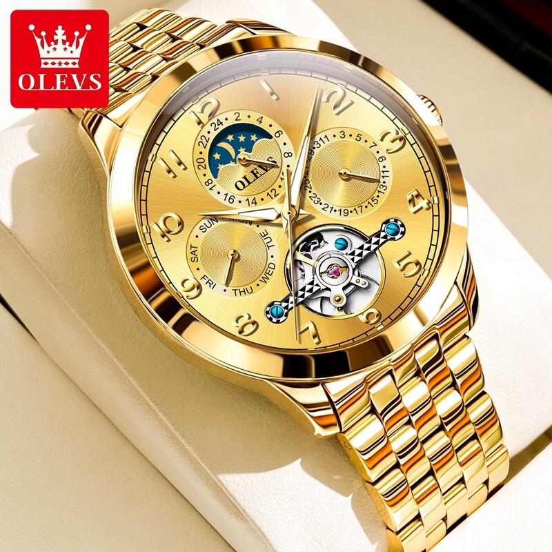 OLEVS Automatic Mechanical Waterproof Luxury Watch Date Men’s Wristwatch