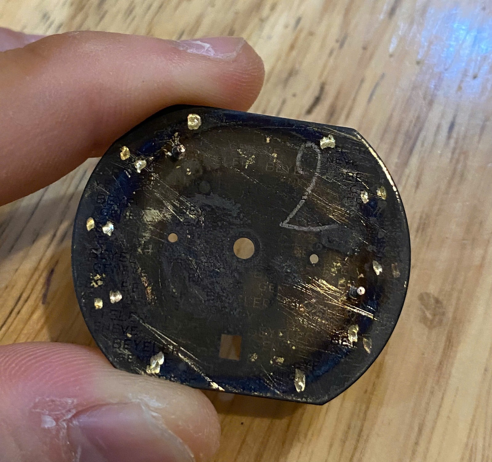 vintage Rare Hamilton Case, Dial, Crystal Only Panda Cal 11 Part Repair/Project