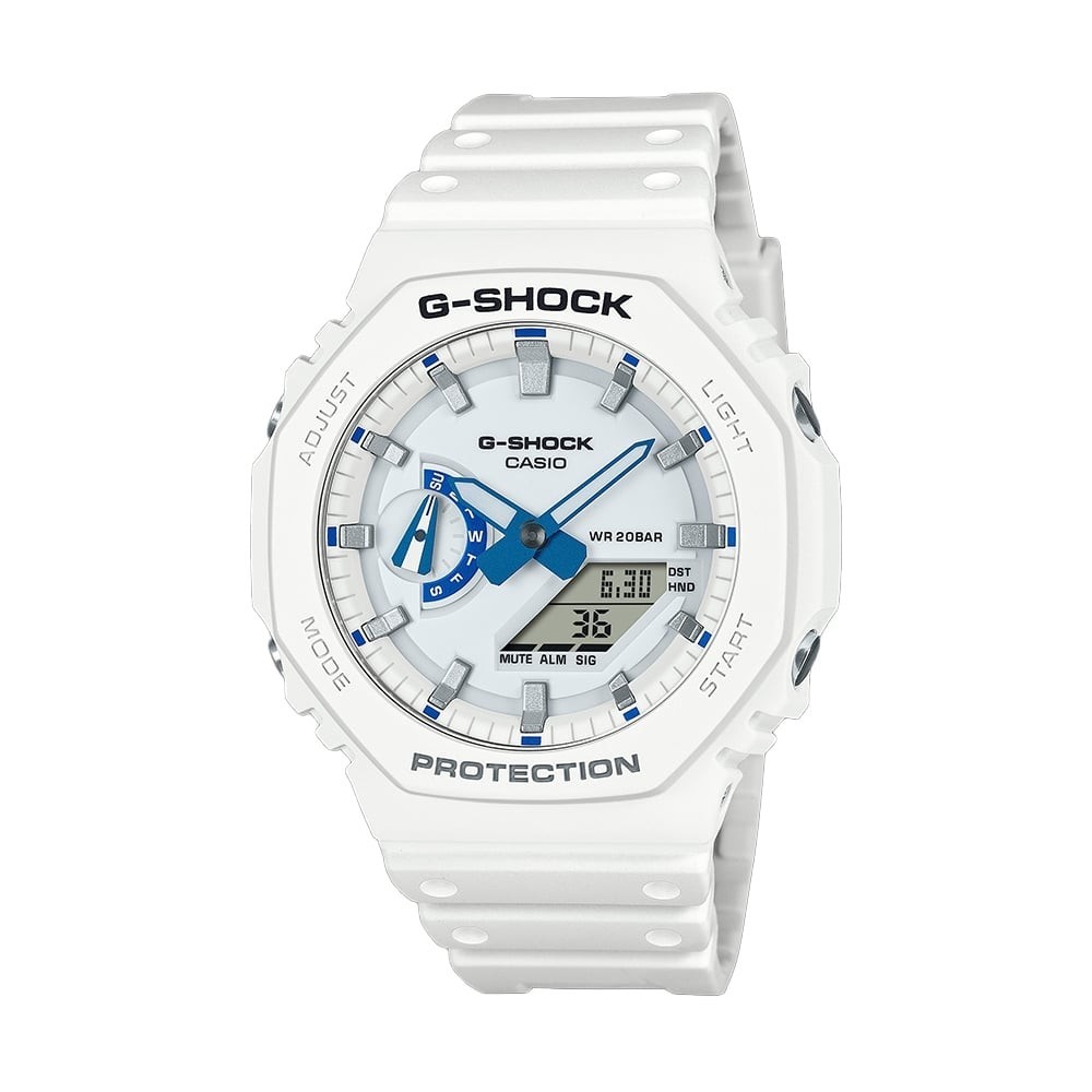 Casio G-Shock GA-2100HDS-7A Men’s White Analog Digital HIDDEN GLOW 200M Watch