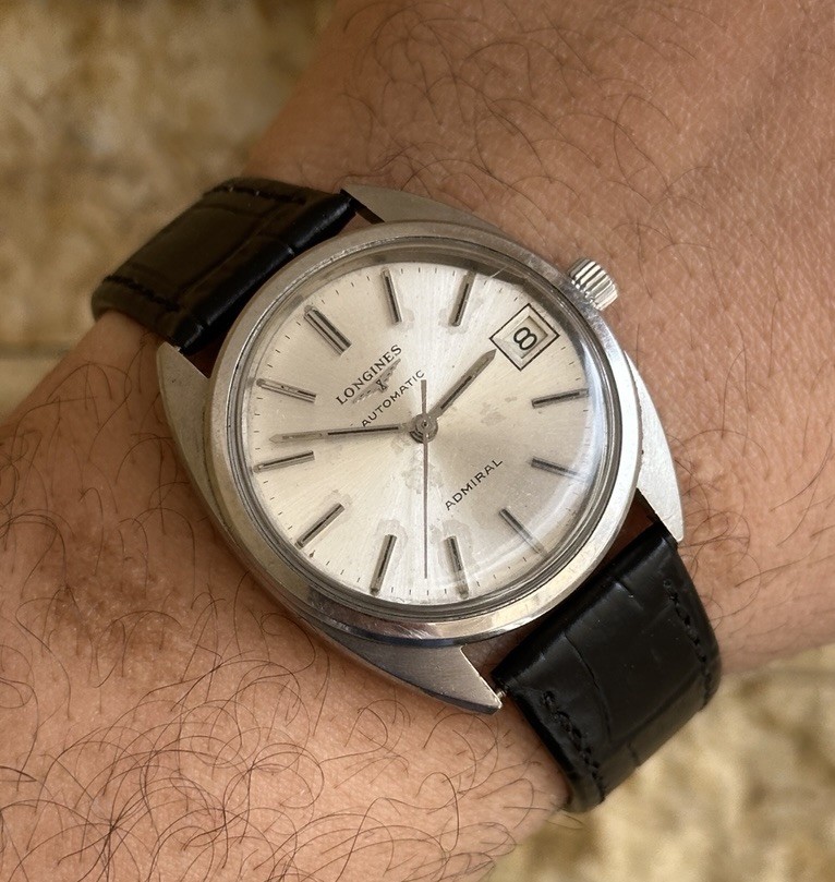 1969 Longines Admiral Automatic Ref 2310 Cal 6651 25J 35mm Swiss Watch Vintage