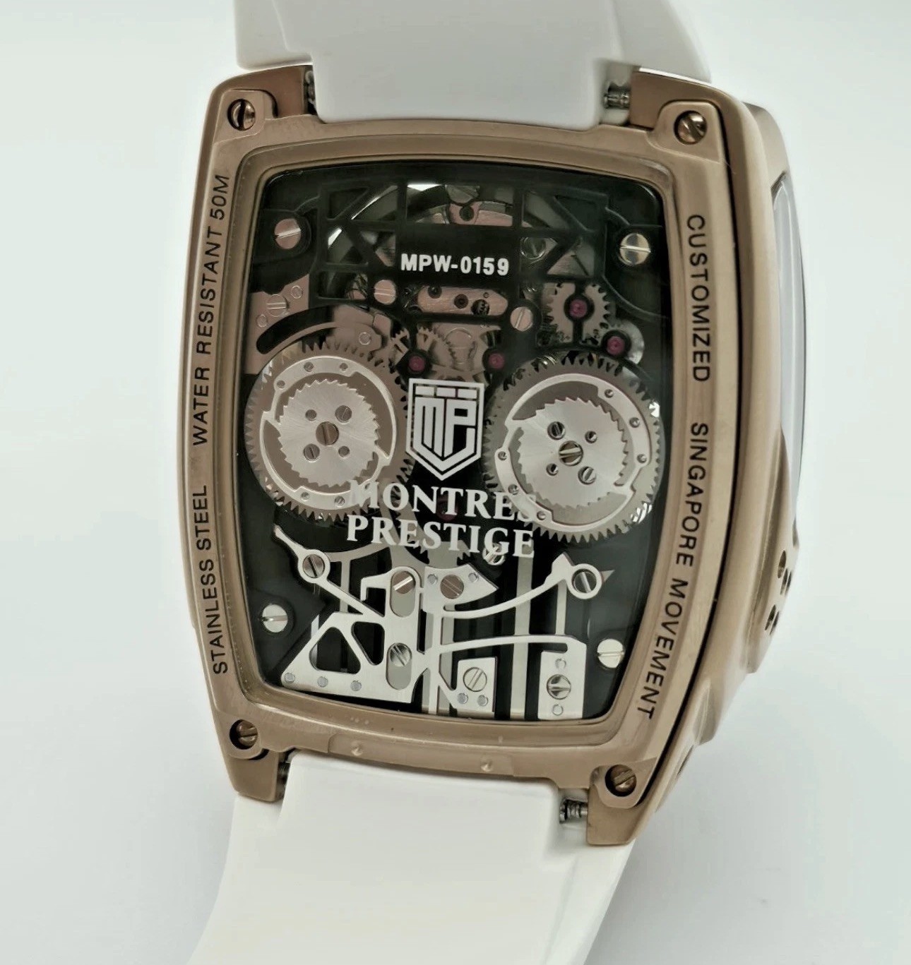 🔥Montres Prestige Copper Engine AUTOMATIC 44mm Men’s Watch MPW-0159