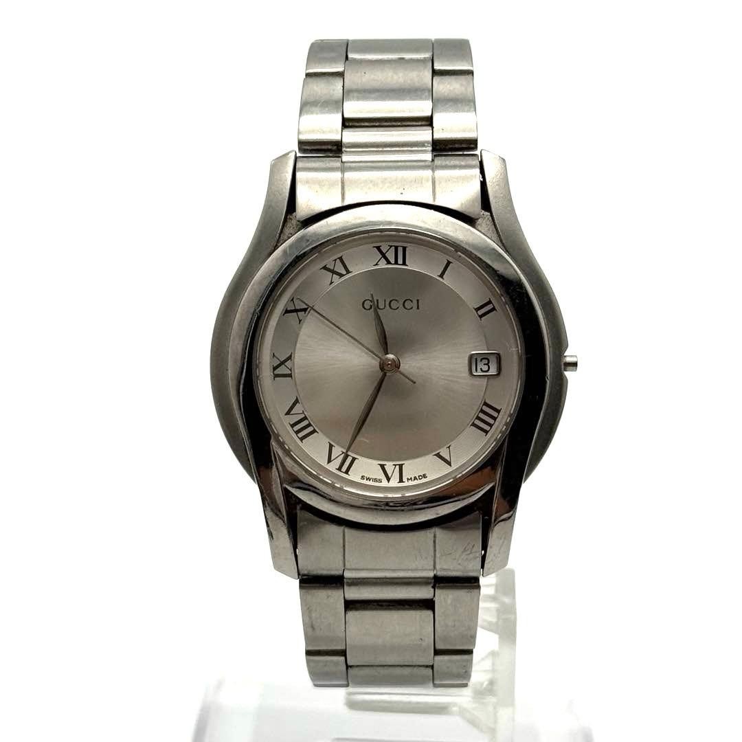 Gucci Watch Quartz 5500M Date Operation Unconfirmed Round
