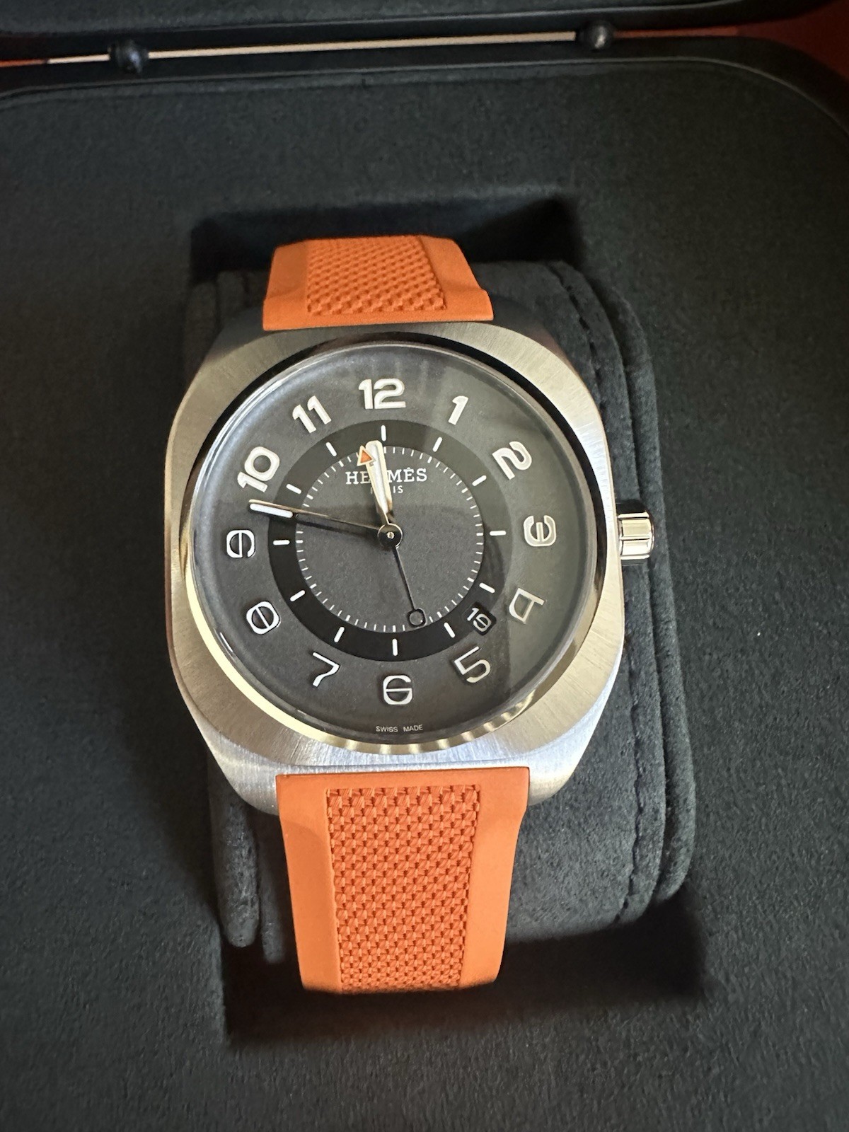 NEW HERMÈS H08 Titanium Automatic Men’s watch W049628WW0, 42 mm w/ Receip $6650