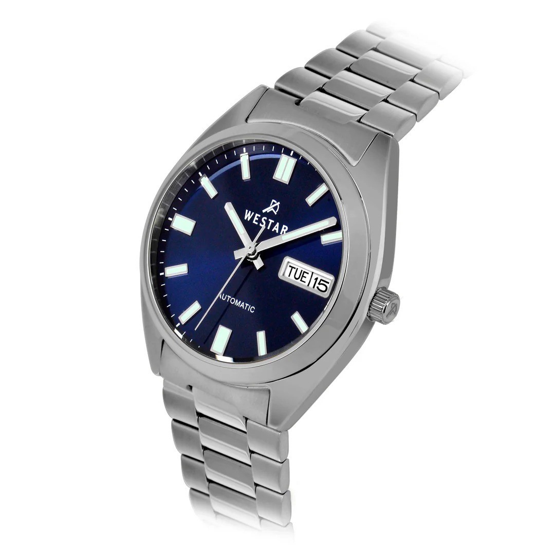 Westar 80017STN104 Automatic With Seiko Movement Blue Dial 38mm New Men’s Watch
