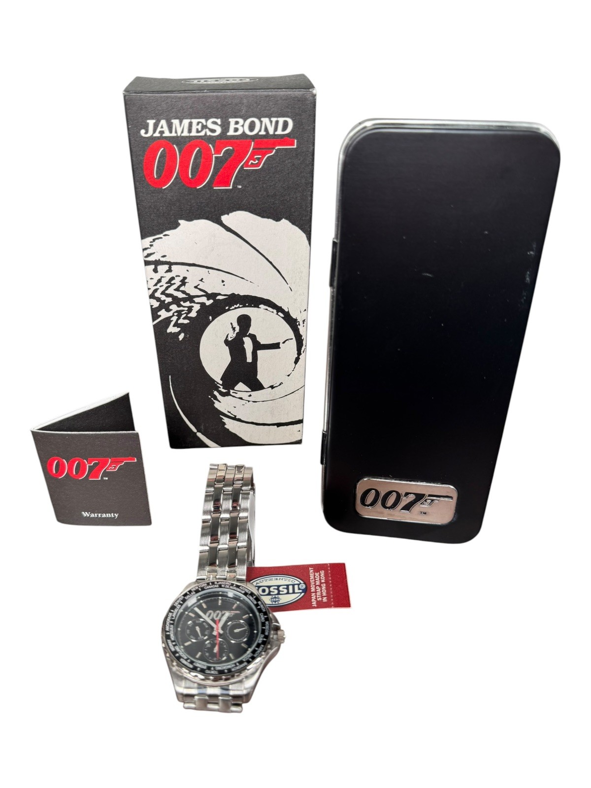 James Bond 007 Fossil Watch (3,272/10,000) Limited Edition Box Set 1997 LI-1623