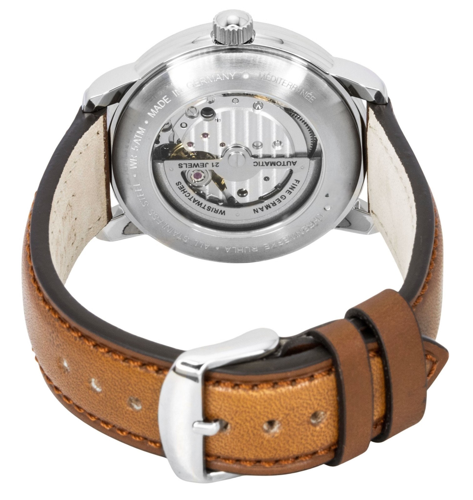 Zeppelin Mediterranee Leather Strap Blue Dial Automatic 96683 Men’s Watch