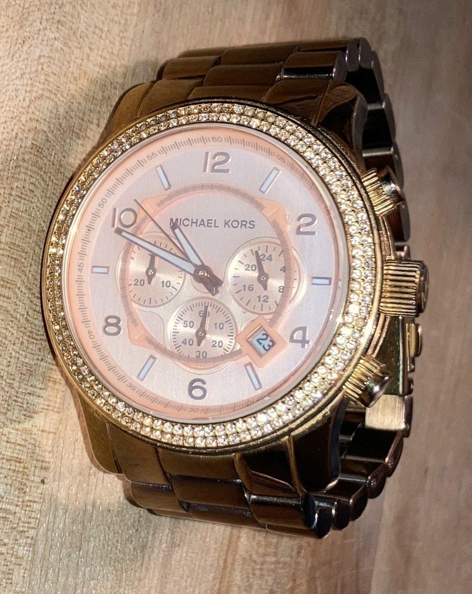 Michael Kors Ladies Dress MK5576 Rose Gold Fast Free Shipping 6.5″